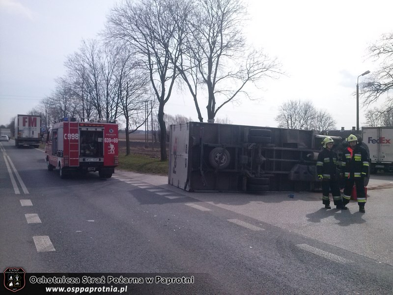 Kolizja drogowa w Serokach