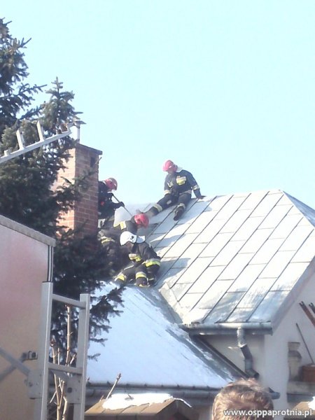 Pożar poddasza na ul. Poziomkowej
